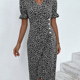 Giselle - Floral V-Neck Dress