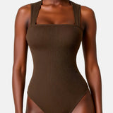 Square Neck Sleeveless Bodysuits