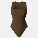 Square Neck Sleeveless Bodysuits