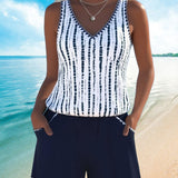 Amanda - Casual Swimsuit with Pocket and V-Neck