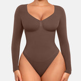 Seamless Supportive Long Sleeve Tummy Control Bodysuit
