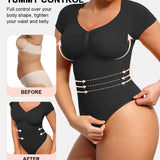 V Neck Tummy Control Seamless Shapewear