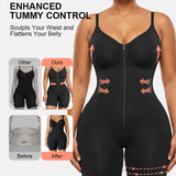 Ultra-Stretch Zip-Up Bodysuit — Sculpting Support & All-Day Comfort