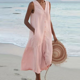 Celeste - Dress with V-Neck