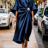 Elena - Luxe Shimmer Satin Long Dress