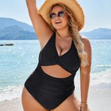 Maclair & Co. - Womens One Piece Swimsuits Push Up Tummy Control Bathing Suits V Neck Cutout Modest Swimwear