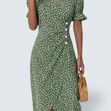 Giselle - Floral V-Neck Dress