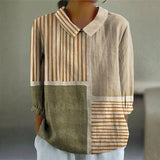 Keilani - Stripe Patchwork Blouse