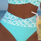 Sydney - Two-Piece Bikini with Cut-Out Bra and Diamond Pattern