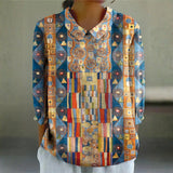 Audrey - Artistic Mosaic Blouse