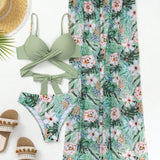 Elaine - High Support High Waist Set with Matching Cover Up