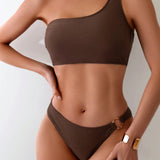 Avery - One Shoulder Bikini With Ring Detail