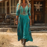 Christine - Casual Long Sleeve Dress with Vintage Inspiration