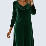 Serena - Loose Fitting Velvet Dress