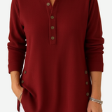 Harperly – Long Sleeve Solid Knit Sweater