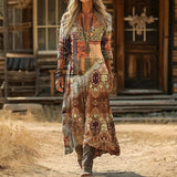 Christine - Casual Long Sleeve Dress Inspired by Vintage