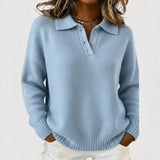 Isabel - Cozy Collared Knit Sweater