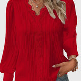 Andrea - Elegant Pullover Blouse