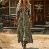 Christine - Casual Long Sleeve Dress Inspired by Vintage