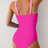 Maclair & Co. - Women One Piece Swimsuit Ruched Tummy Control Bathing Suit Slimming Color Block Swim Suit Swimwear