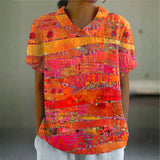 Isa - Blouse with Abstract Print