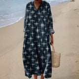 Nadia - Bohemian Dress with Star Print