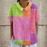 Zara - Colorful Patchwork Blouse