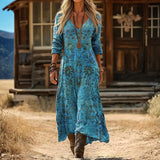 Christine - Casual Long Sleeve Dress Inspired by Vintage