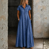 Eliza - Long Denim Dress