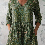 Julie | Long Blouse with V-Neck