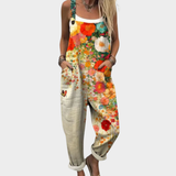 Comfortable Printed Overall