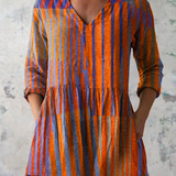 Nadia | Long Blouse with V-Neck
