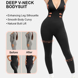 Sculpting Bodysuit Deep V-Neck Curves Support