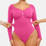 Seamless Supportive Long Sleeve Tummy Control Bodysuit
