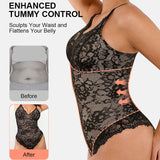 Lace Shapewear Thong Tummy Control Bodysuit