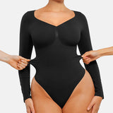 Seamless Supportive Long Sleeve Tummy Control Bodysuit