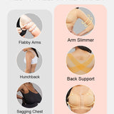 Slimming Arm Compression Top with Chest Support and Back Posture Correction