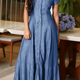 Eliza - Long Denim Dress