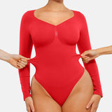 Seamless Supportive Long Sleeve Tummy Control Bodysuit