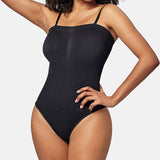 Seamless Bandeau Shaping Bodysuit with Removable Straps