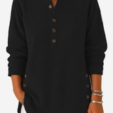 Harperly – Long Sleeve Solid Knit Sweater