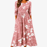 Blush Bloom Grace Pocket Midi Dress
