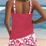 Susan - Swimsuit Tank Top with Printed Boxer Set