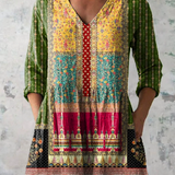Emilie | Long Blouse with V-Neck