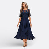 Madison - Lace Dress with Short Sleeves