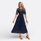 Madison - Lace Dress with Short Sleeves