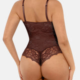 Lace Shapewear Thong Tummy Control Bodysuit