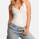 Lace Shapewear Thong Tummy Control Bodysuit