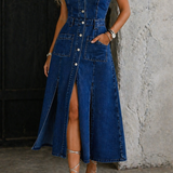 Camille - Open Front Vest Dress