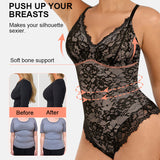 Lace Shapewear Thong Tummy Control Bodysuit